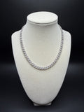16" Silver 12ctw Moissanite Cuban 6mm 38.0g