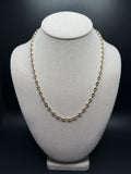 20" 14k Yellow Gold Puffed Mariner Link 5mm 12.2g