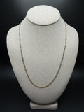 22" 14k Yellow Gold Figaro 3.5mm 7.9g