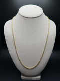 24" 14k Yellow Gold Cable 3mm 6.41g