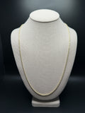 26" 2.5mm 14K yellow gold rope chain, 12.3g – Ott Family Jewelry (1)