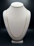 26" 14K Yellow Gold Cuban Chain 2mm 8.6g