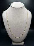 24" 14k Yellow Gold Cuban 1.75mm 6.31g