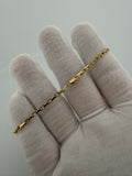 8" 14k Yellow Gold Herme$ Link 2.5mm 5.45g