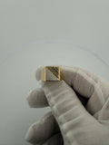 Size 7 14k Gold Two Tone Square Signet Ring 3.9g