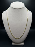 24" 14k Yellow Gold Cuban 3mm 17.41g