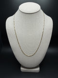 22 inch 2.5mm Figaro chain in 14K yellow gold, 5.22g - Ott Family Jewelry