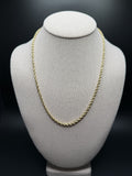 20" 14K Yellow Gold Rope 3.5mm 20.0g