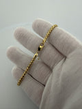 8" 14K Yellow Gold Franco 3mm 10.9g