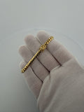 7" 5mm solid 14K yellow gold Cuban link bracelet, 14.1g – Ott Family Jewelry (1)