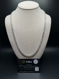 24" 5mm silver moissanite tennis chain, 51ctw D VVS1, 41.3g – Ott Family Jewelry (1)