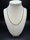 16" 14K Yellow Gold Tiger Eye Link 3.5mm 5.12g