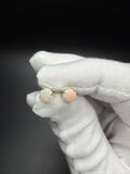6mm natural opal stud earrings, 14K yellow gold, 0.5g – Ott Family Jewelry (1)