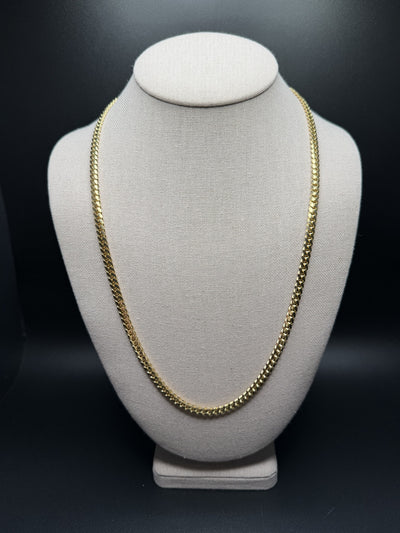 24" 14K Yellow Gold Cuban 5mm 45.65g
