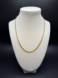 18" 10K Yellow Gold Cuban Chain 3mm 11.0g