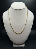 20" 14K Yellow Gold Rounded Box 3mm 9.1g