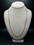 24" 14k Yellow Gold Cuban 4mm 30.0g
