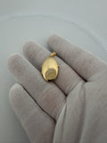 1.25" 14K Yellow Gold Oval Locket 4mm Bail 3.9g