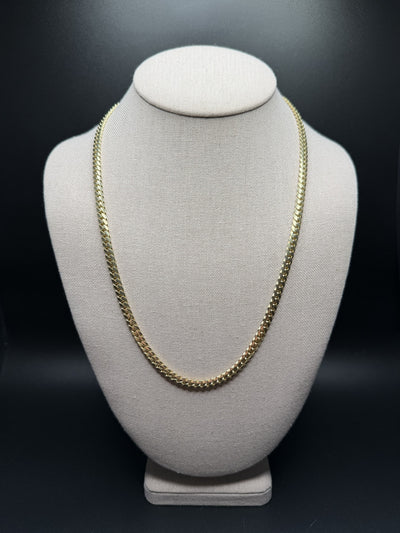 22 inch 5mm Cuban link chain in 14K yellow gold, 42.25g - Ott Family Jewelry