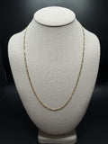 22" 14K Yellow Gold Figaro 2.5mm 5.05g