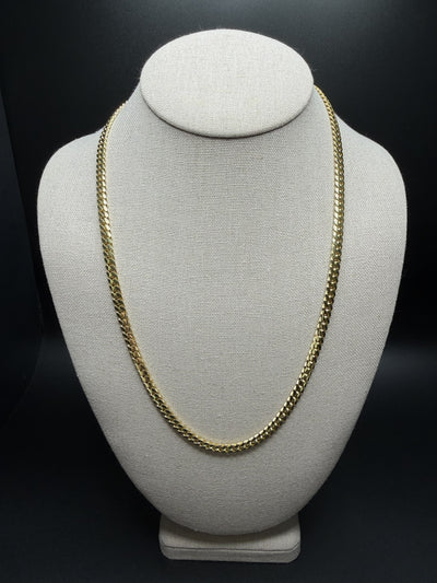 22" 14K Yellow Gold Cuban 5mm 43.9g