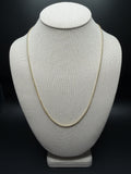 22" 14k Yellow Gold Foxtail Franco 2mm 3.93g