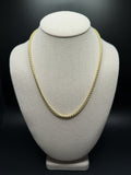 20" 14K Yellow Gold Franco 4mm 37.4g