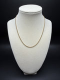 16" 14K Yellow Gold Foxtail Franco 2mm 4.1g