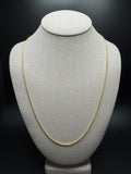24" 14K Yellow Gold Franco Chain 1.8mm 9.3g