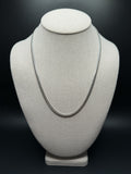 20" 14K White Gold Cuban 4mm 25.0g