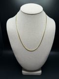 22" 2.5mm solid 10K yellow gold Cuban link chain, 9.05g – Ott Family Jewelry (1)