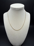 16" 14k Yellow Gold Franco 1.5mm 3.35g