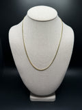 20" 2.5mm solid 10K yellow gold Cuban link chain, 8.3g – Ott Family Jewelry (1)