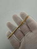 8" 4mm solid 14K yellow gold Cuban link bracelet, 10.25g – Ott Family Jewelry (1)