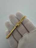 7.5" 14k Yellow Gold Cuban 6mm 20.1g