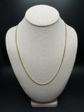 22" 10k Yellow Gold Cuban 2.5mm 9.33g