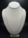 24" 14K Yellow Gold Curb 2mm 5.0g