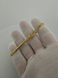 8" 4mm solid 10K yellow gold Cuban link bracelet, 9.45g – Ott Family Jewelry (1)