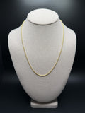 20" 14K Yellow Gold Franco Chain 1.8mm 7.8g