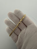 8 inch 3mm Franco bracelet in 14K yellow gold, 10.44g - Ott Family Jewelry