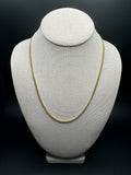 20" 10K Yellow Gold Cuban Chain 3mm 12.13g