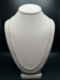 26" 14k Yellow Gold Foxtail Franco 2mm 4.56g