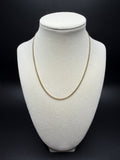 16" 10K Yellow Gold Cuban Chain 2mm 4.44g