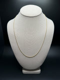 22" 10k Yellow Gold Franco 1mm 3.94g