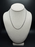 18 inch 3.5mm curb chain in 14K white gold, 5.43g - Ott Family Jewelry