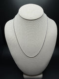 20" 14k White Gold Franco 2mm 7.42g