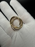 25mm x 3mm 14K Yellow Gold Hoops 2.14g