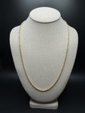 24" 3mm 14K yellow gold rope chain, 18.3g – Ott Family Jewelry (1)