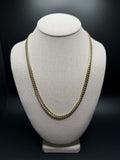 10K yellow gold 6mm handmade Miami Cuban link chain with box lock clasp