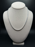 20 inch 3.4mm 16.5ctw VS/VVS lab diamond tennis chain in sterling silver, 31g - Ott Family Jewelry